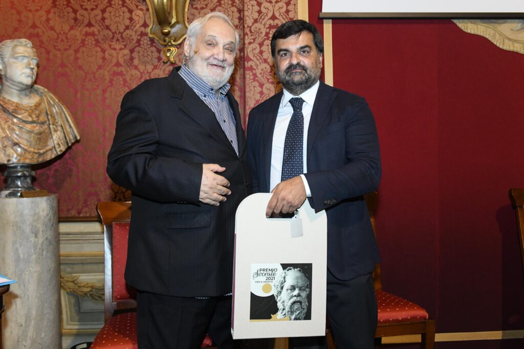 Premio Socrate 2021. Foto Di Maurizio Riccardi. Da Sinistra, Cesare Lanza E Luca Palamara