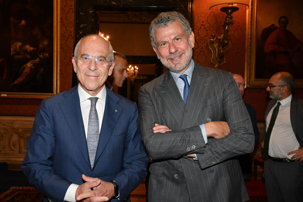 Premio Socrate 2022, Foto Di Maurizio Riccardi. Da Sinistra, Francesco Starace E Emilio Petrone