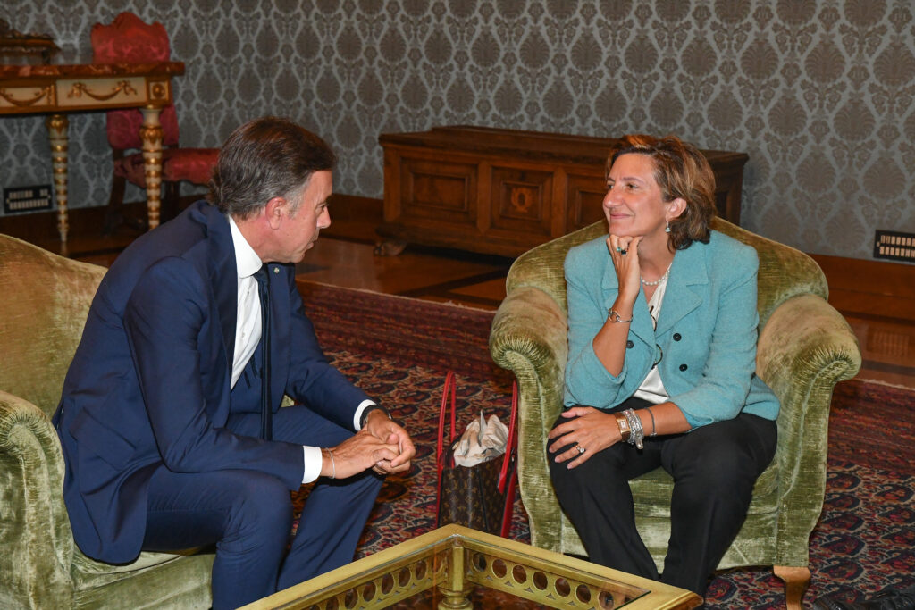 Premio Socrate 2022, Foto Di Maurizio Riccardi. Nella Foto, Giuseppe Lasco E Silvia Candiani